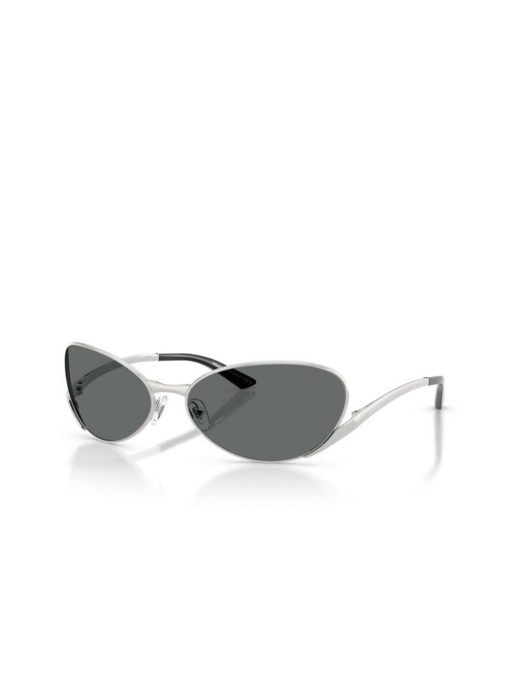 NWT Versace VE2285 100087 Silver Gray Metal Cat Eye Sunglasses